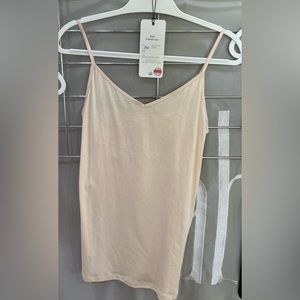 Cabi- V-neck Cami-color Buff